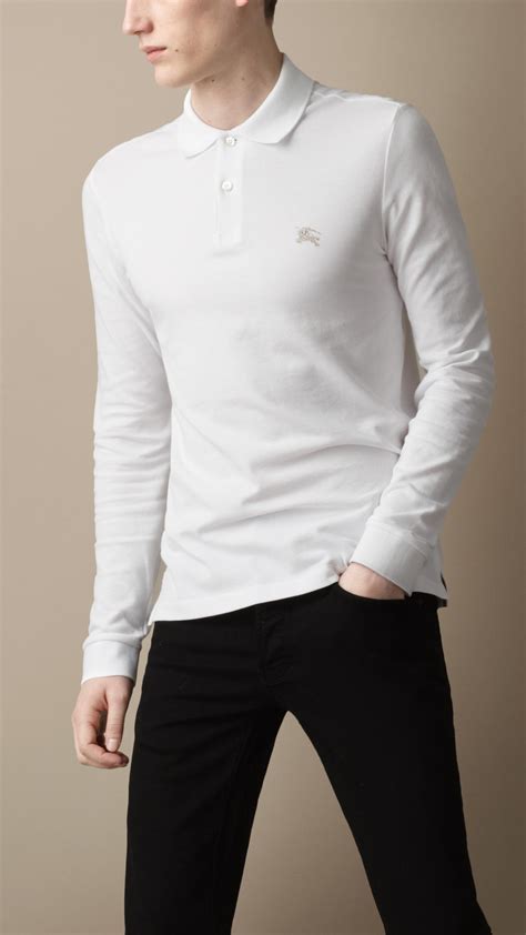 white burberry long sleeves